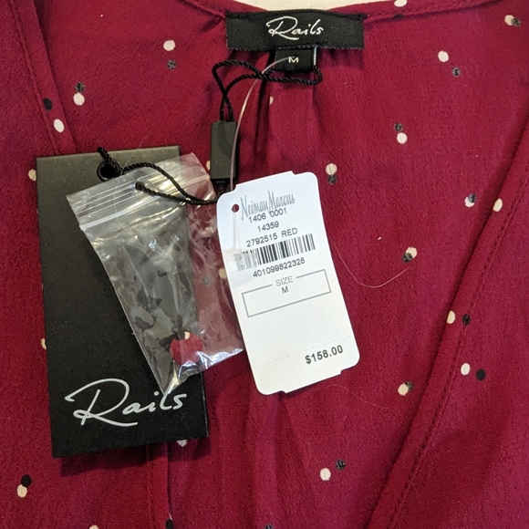 DISCOUNTED FINAL PRICE Rails Beaux Dot-Print Beaux Dot-Print NWT - Picture 8 of 11